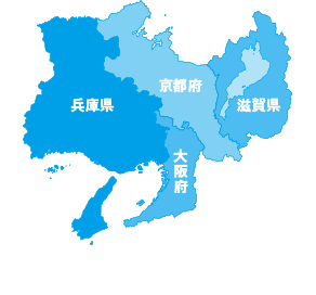 関西エリア地図